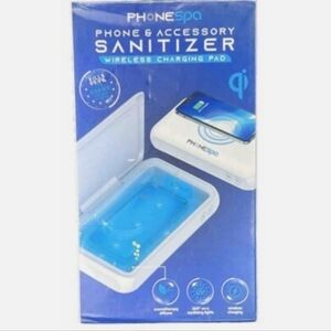 Phone Spa Wireless Charger with UV Sanitizer - White